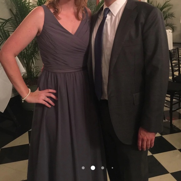 Alfred Angelo Elegant Sleeveless Gray Dress size 4 - Picture 2 of 4